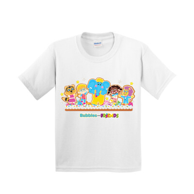 Bubbles & Friends Holiday Youth T-Shirt- Gingerbread Friends