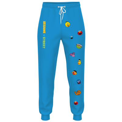 Sesame Street Character Faces Blue – Kids Joggers