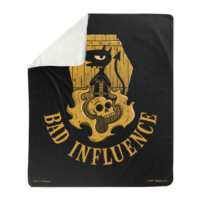 Luci Bad Influence Fleece Blanket - Sherpa (50" x 60")