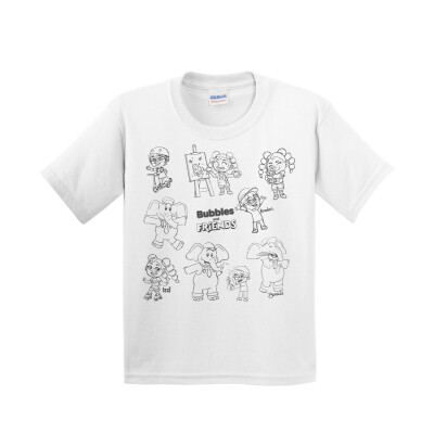 Bubbles and Friends - Happy Doddles Childrens Team T-Shirt