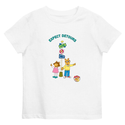 D.W. & Arthur Expect Detours Organic Cotton Kids T-Shirt