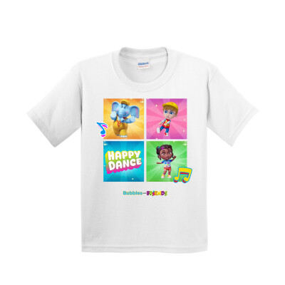 Bubbles and Friends – Happy Dance Collection Happy Team Children T-Shirt