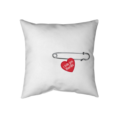 Throw Pillow - Two-Sided Spun Polyester (Insert included) - Assorted Sizes (14x14, 16x16, 18x18, 20x20, 26x26)