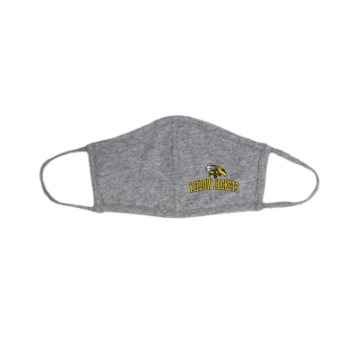 Yellow Jackets Grey Face Mask (Embroidered)