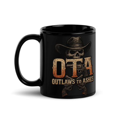 Outlaws Black Glossy Mug