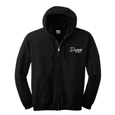Unisex Embroidered Full-Zip Hooded Sweatshirt