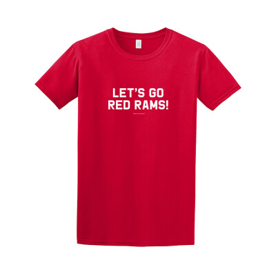 Let’s Go Red Rams- Softstyle T-Shirt