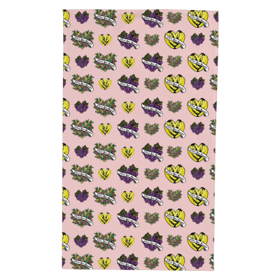 I LOVE You Bunches! FBG Print Tea Towel (Cotton Twill fabric)
