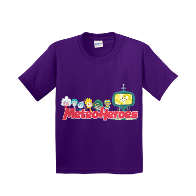 METEOHEROES "Logo" UNISEX YOUTH Heavy 100% Cotton T-Shirt