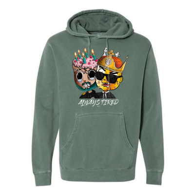 Sleepy Buddies Independent Trading Co. - Unisex Midweight Pigment-Dyed Hooded Sweatshirt or Similar
