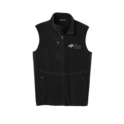 The Landing School - Fleece Full-Zip Vest with Embroidered Logo