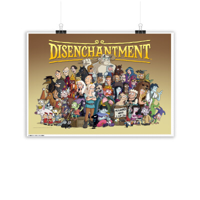 Disenchantment Characters Poster: Size A1 (23.4" x 33.1")
