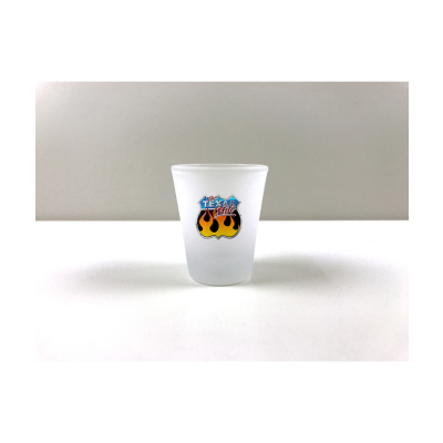 Pair of Frosted Glass Shot Glasses - Boxed Set (2)