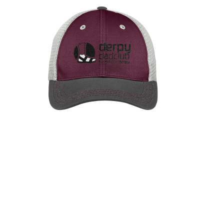 DerpyDadClub Embroidered Trucker Hat - District ® Tri-Tone Mesh Back Cap