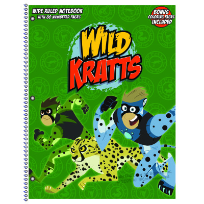 Chris and Martin Kratt Green Spiral Notebook
