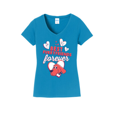Clifford Best Friends Women's V-Neck Tee