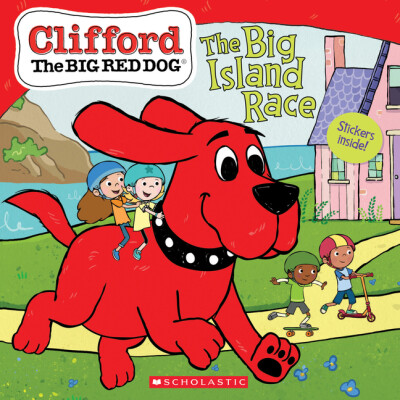 Big Island Race | Clifford the Big Red Dog | Softcover Book with Stickers