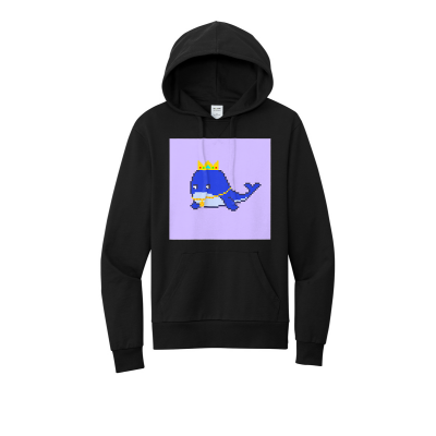Avax Whale #2443 Organic Pullover Hoodie Nateduwg