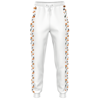 Wild Kratts Halloween Border White Jogger - YOUTH