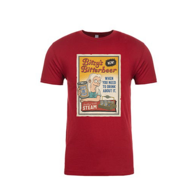 Bitsy's Bitterbeer Ad Men's T-Shirt