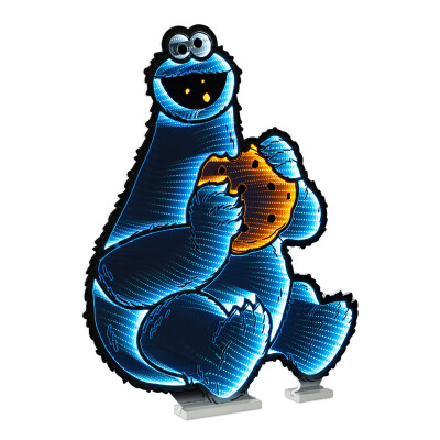 Sesame Street Cookie Monster LED Infinity Light - 35”