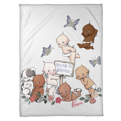 Kewpie® / Welcome to Kewpieville Fleece Blankets - Coral (30" x 40")