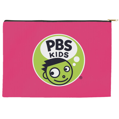 PBS KIDS Dash Logo Accessory Pouch with Black Zipper - 8.5" x 6"