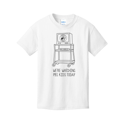 "Watching PBS KIDS" Youth Core Cotton Tee