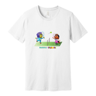 Bubbles and Friends - Summer Games Collection Tennis Match Adult T-Shirt
