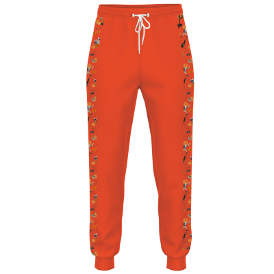 Halloween Border Youth Performance Jogger Orange