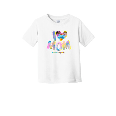 Bubbles & Friends Mothers Day I love MOM Toddler T-Shirt