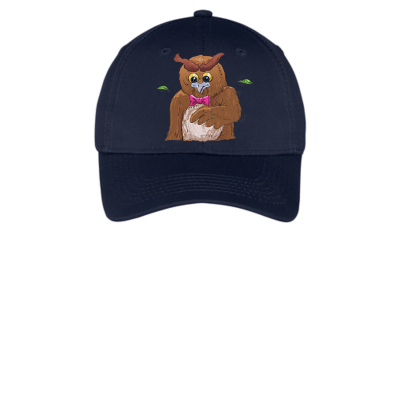 Lawrence the Owl Embroidered Youth Six-Panel Twill Cap