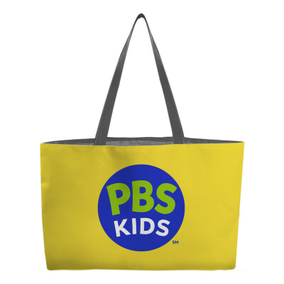 PBS KIDS Logo Weekender Tote - All-Over Print - Woven Handle - 24" x 13"