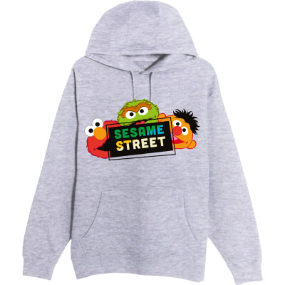 Sesame Street Trio Adult Pullover Hoodie