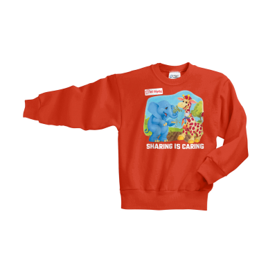 Li'L PET HOSPITAL "CARING IS SHARING" - UNISEX Youth Fleece Crewneck Sweatshirt