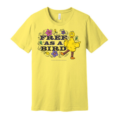 Big Bird Free as a Bird Adult T-Shirt