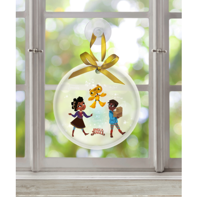  Featured Best Friends Forever Jingle Jangle Glass Ornament - (Round 3.5")