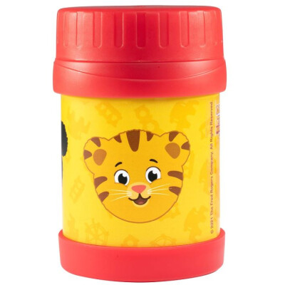 Daniel Tiger Food Jar w/ Red Lid and Yellow Print - Faces