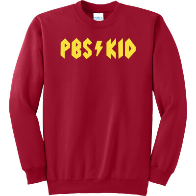 PBS KIDS Bolt Essential Fleece Adult Crewneck Sweatshirt