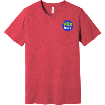 PBS KIDS Logo Unisex Heather CVC Short Sleeve Tee
