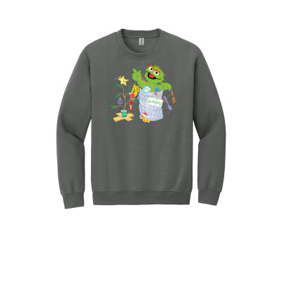 Oscar the Grouch Humbug Adult Unisex Sweatshirt
