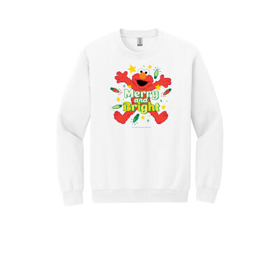 Elmo Merry and Bright Adult Unisex Sweatshirt