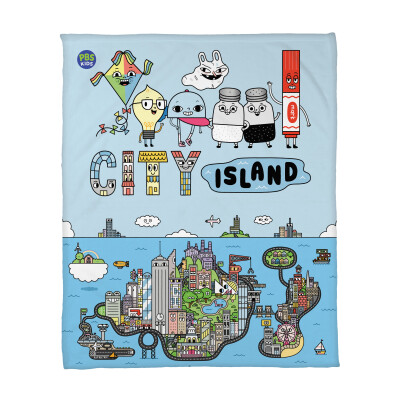 City Island Fleece Blanket (50" x 60")