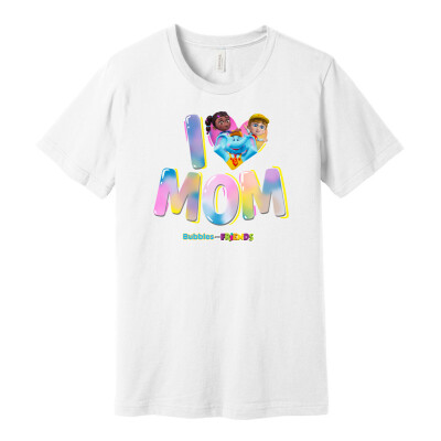 Bubbles & Friends Mothers Day I love Mom Unisex Tee