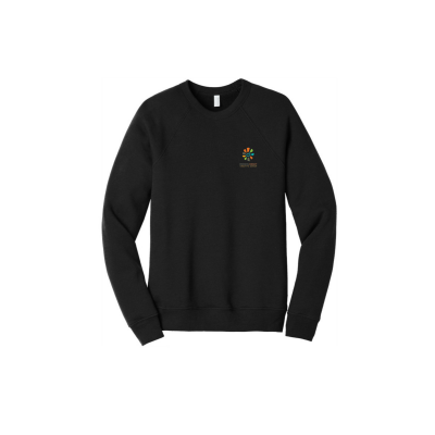 BELLA+CANVAS Unisex Sponge Fleece Raglan Embroidered Sweatshirt or Similar