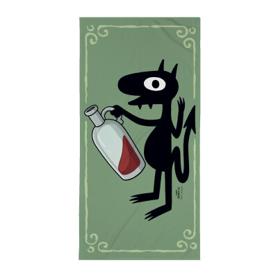 Drunk Luci Beach Towel (Poly / Cotton) - 36"x72"