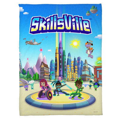 Skillsville - Coral Fleece Toddler Blanket - 30" x 40"