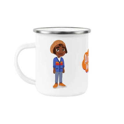 André 12 oz  Enamel Cup