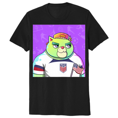 Pawridise Footballer USA Organic Cotton Tee FeelzPhun