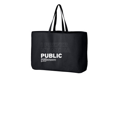 I Prefer My Media Public Tote Bag